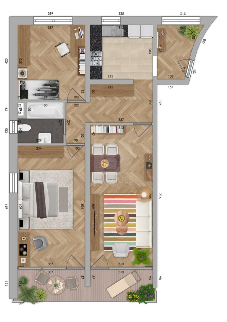 bearbeiteter Grundriss